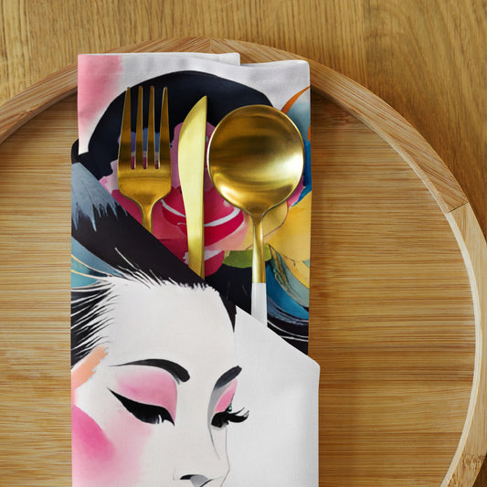 Geisha Girl - Cloth Napkin Set - iSAW Company