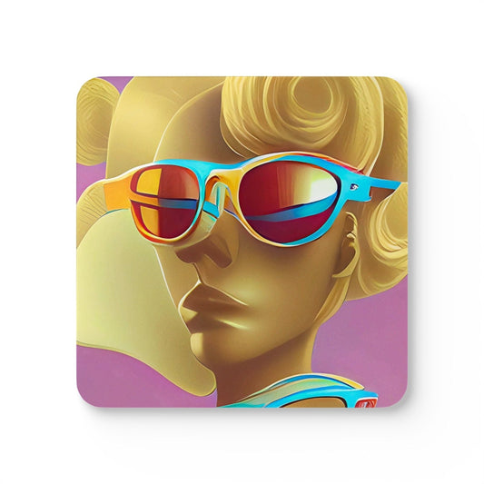 Retro Cool Pink - Coaster Set - iSAW Company