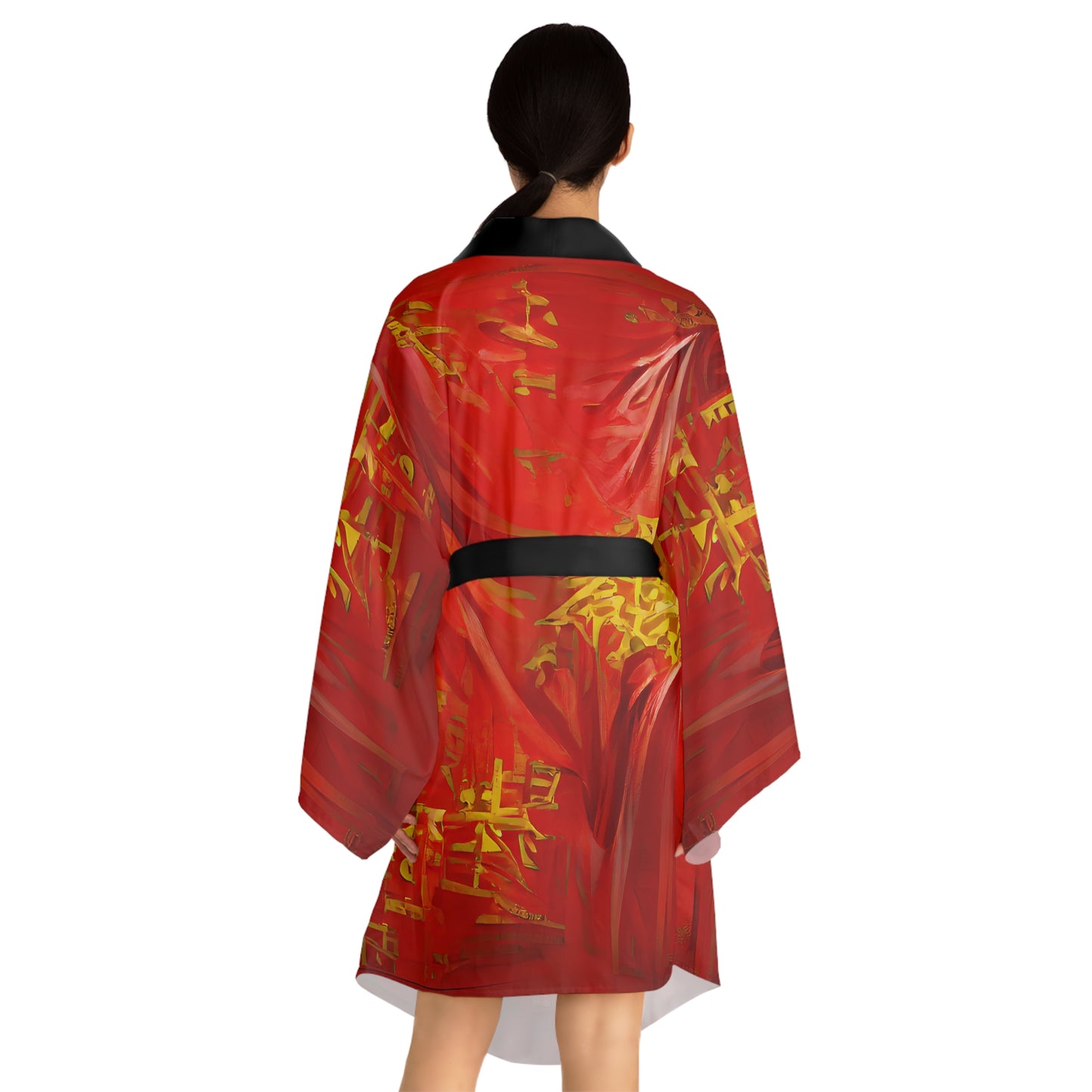 Qízhì - Womens Long Sleeve Kimono Robe - iSAW Company