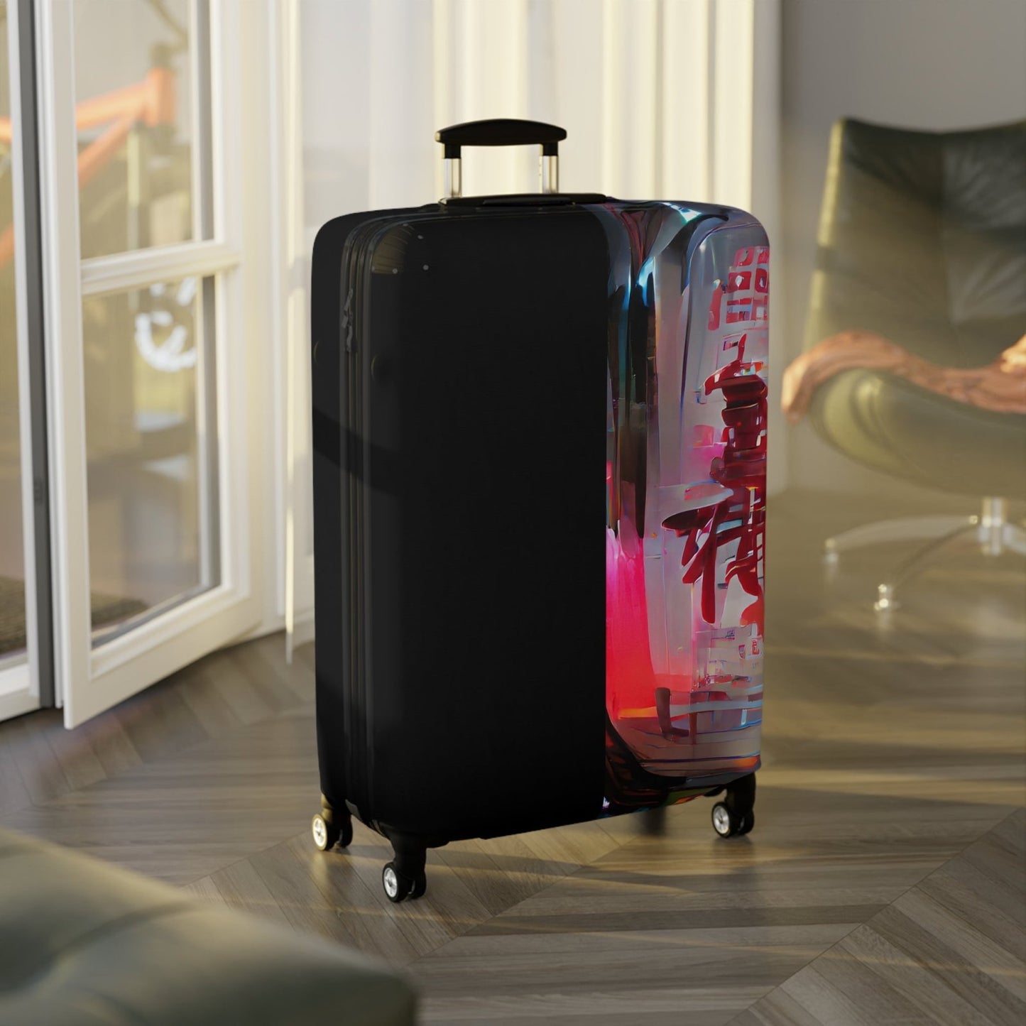 Half Black Half Báijiǔ – Protective Suitcase Cover - iSAW Company