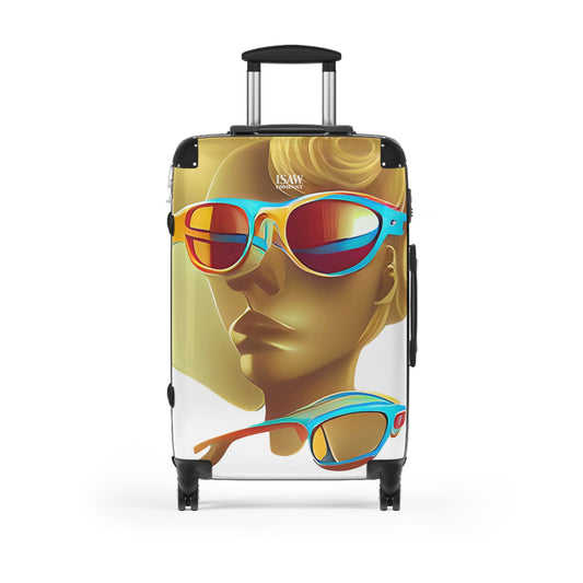 Retro Cool White - Hard - Shell Suitcase - iSAW Company