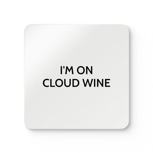 I'm On Cloud Wine - White Cork Back Coaster Set - iSAW Company