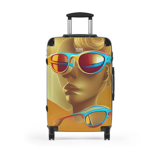 Retro Cool Orange - Hard - Shell Suitcase - iSAW Company