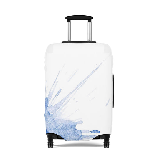 Watercolour Blue Splash – Protective Suitcase Cover - iSAW Company