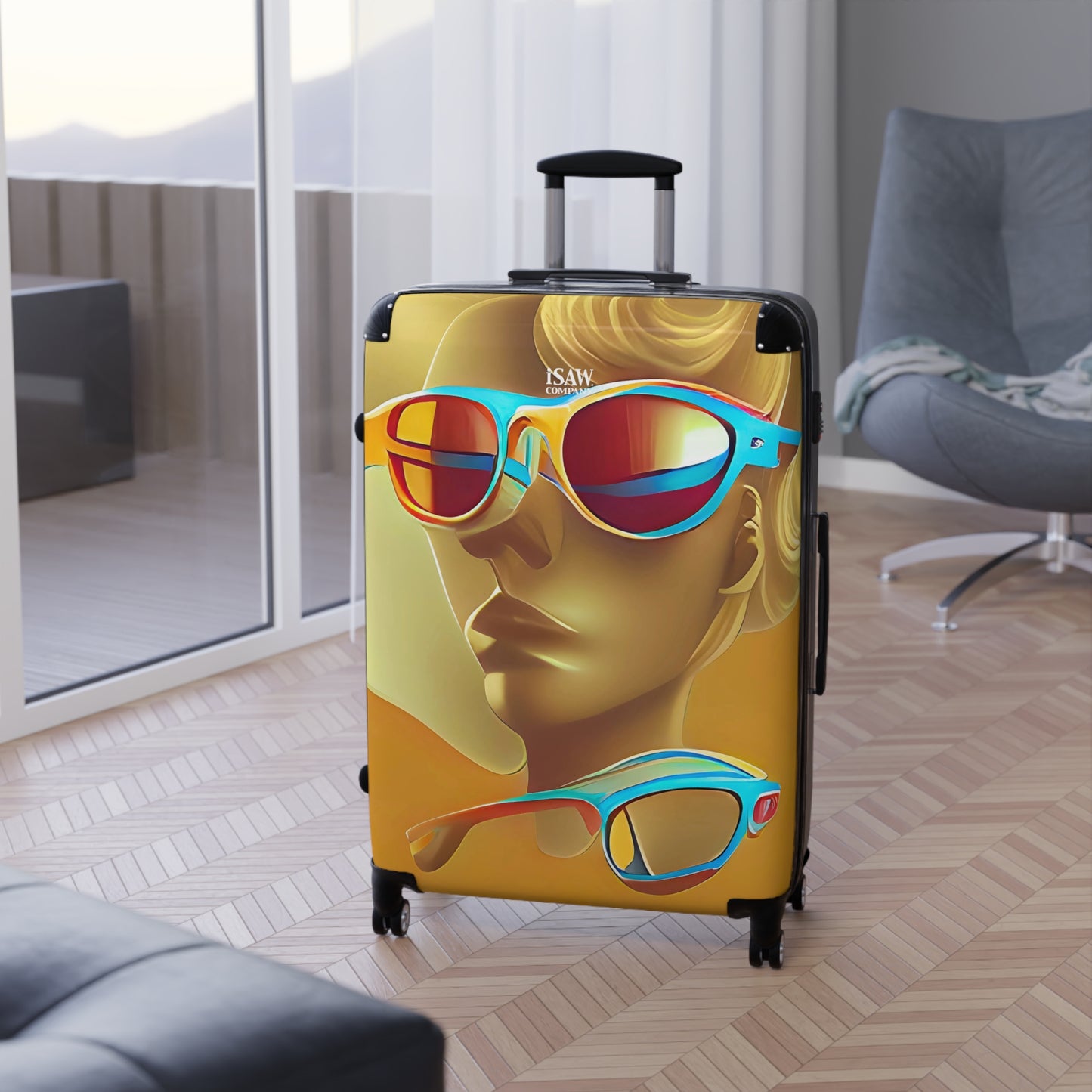 Retro Cool Orange - Hard - Shell Suitcase - iSAW Company