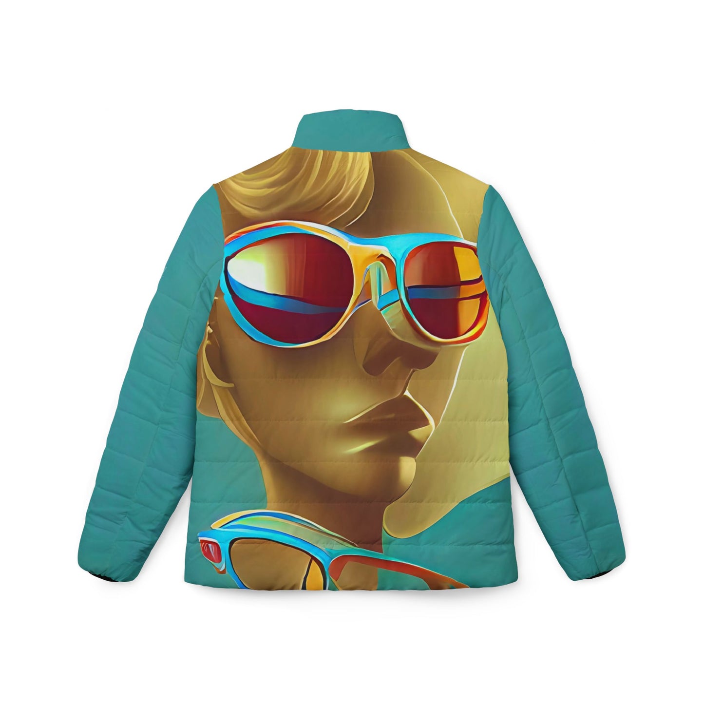 Retro Cool Blue - Womens Puffer Jacket - iSAW Company