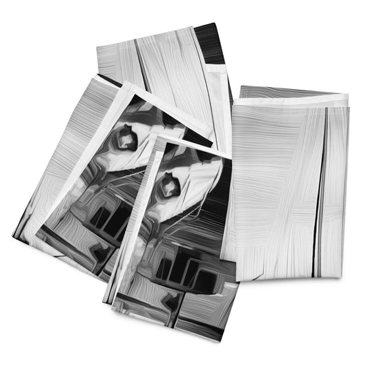The Sleeping Yachts (at Night) - Cloth Napkin Set - iSAW Company