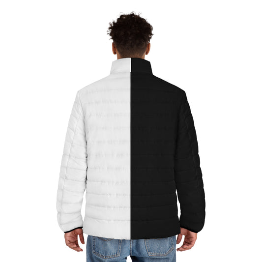 Half Black Half White - Mens Puffer Jacket - iSAW Company