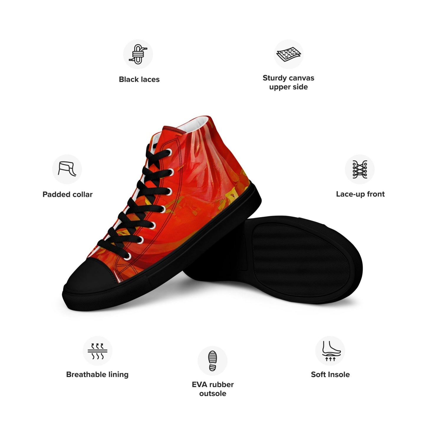 Qízhì - Mens High-Top Canvas Shoes - iSAW Company