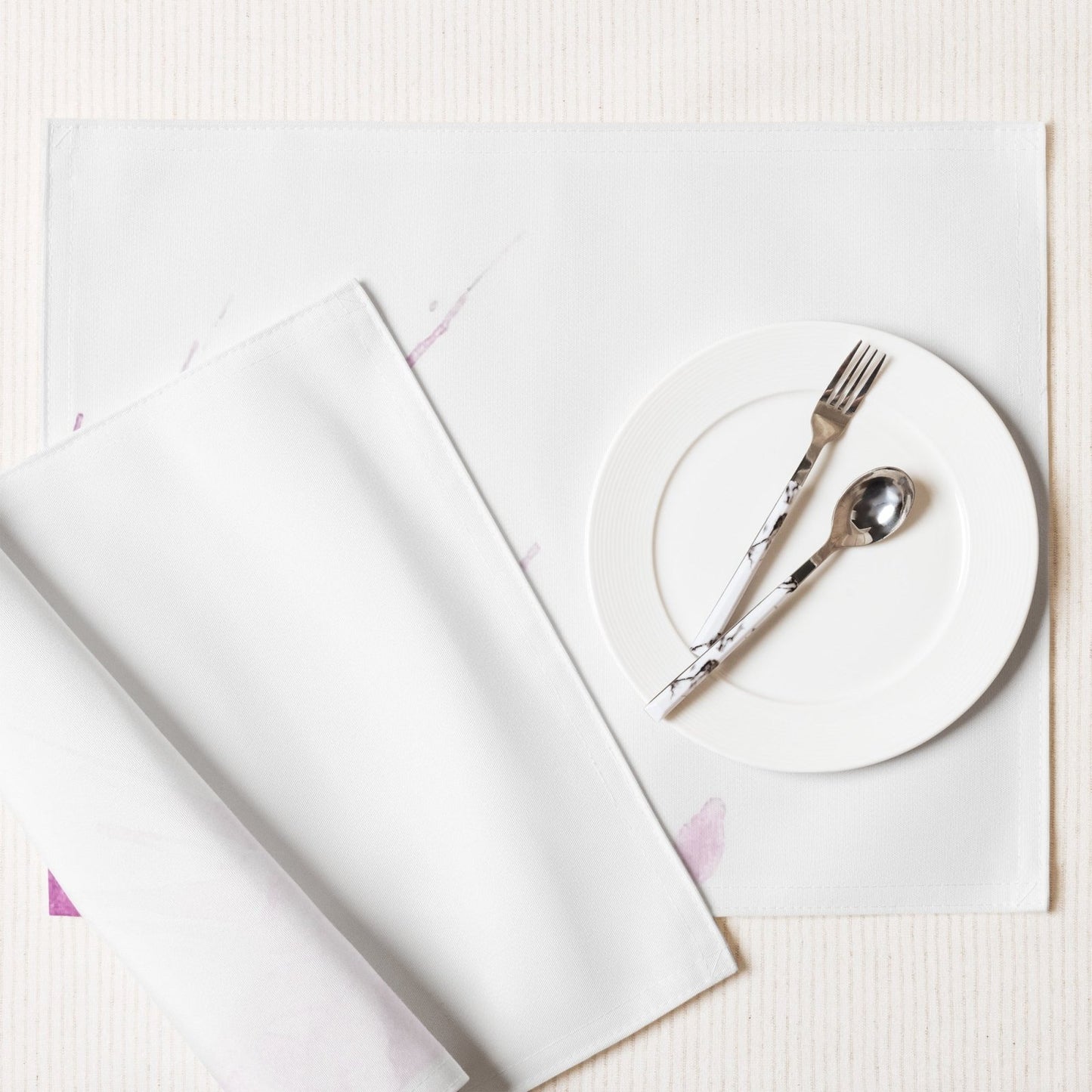 Watercolour Pink Splash - Placemat Set - iSAW Company
