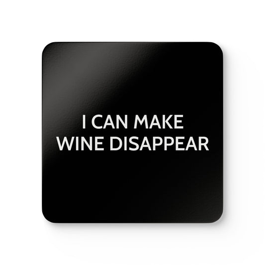 I Can Make Wine Disappear - Black Cork Back Coaster Set - iSAW Company