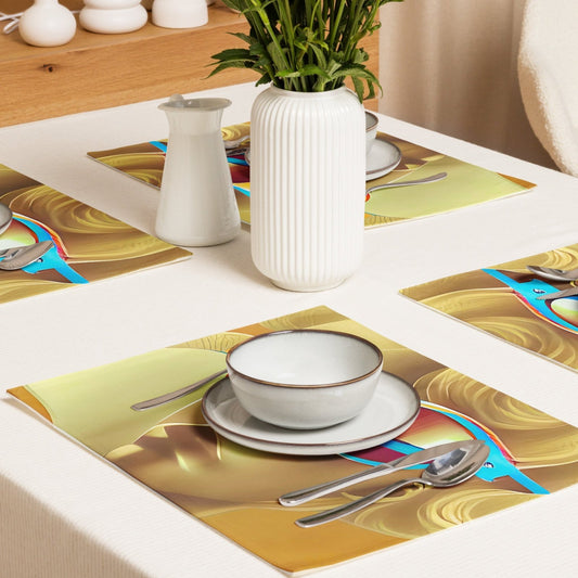 Retro Cool Orange - Placemat Set - iSAW Company