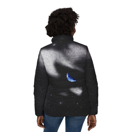 In The Quiet of Your Mind - Womens Puffer Jacket - iSAW Company