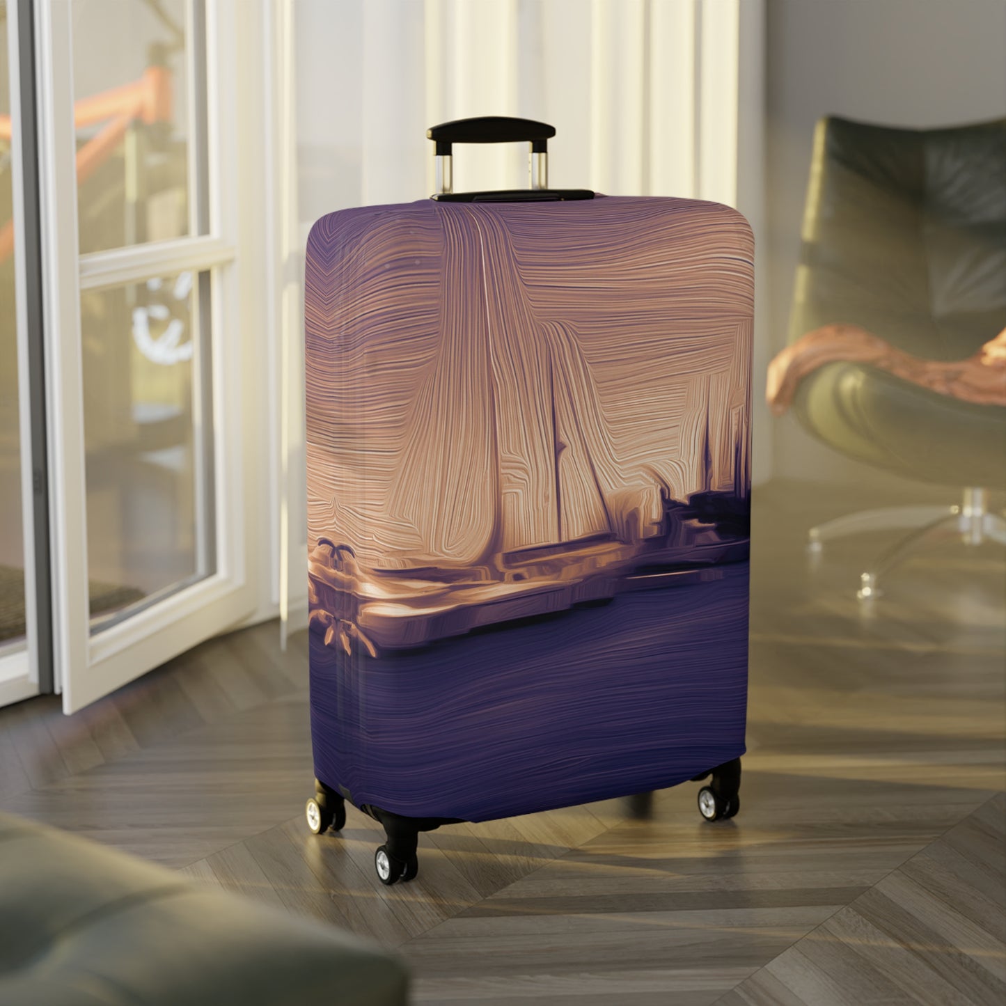 The Sleeping Yachts (at Sunset) – Protective Suitcase Cover - iSAW Company