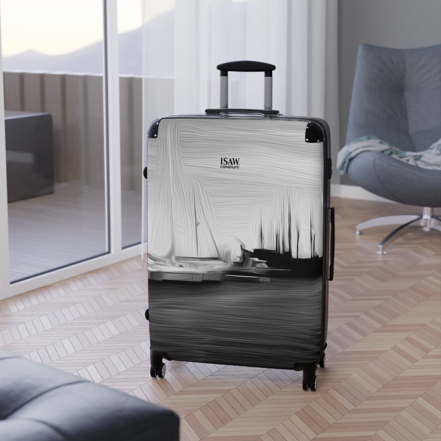 The Sleeping Yachts (at Night) - Hard - Shell Suitcase - iSAW Company