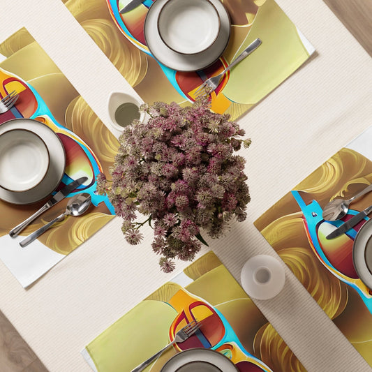 Retro Cool White - Placemat Set - iSAW Company