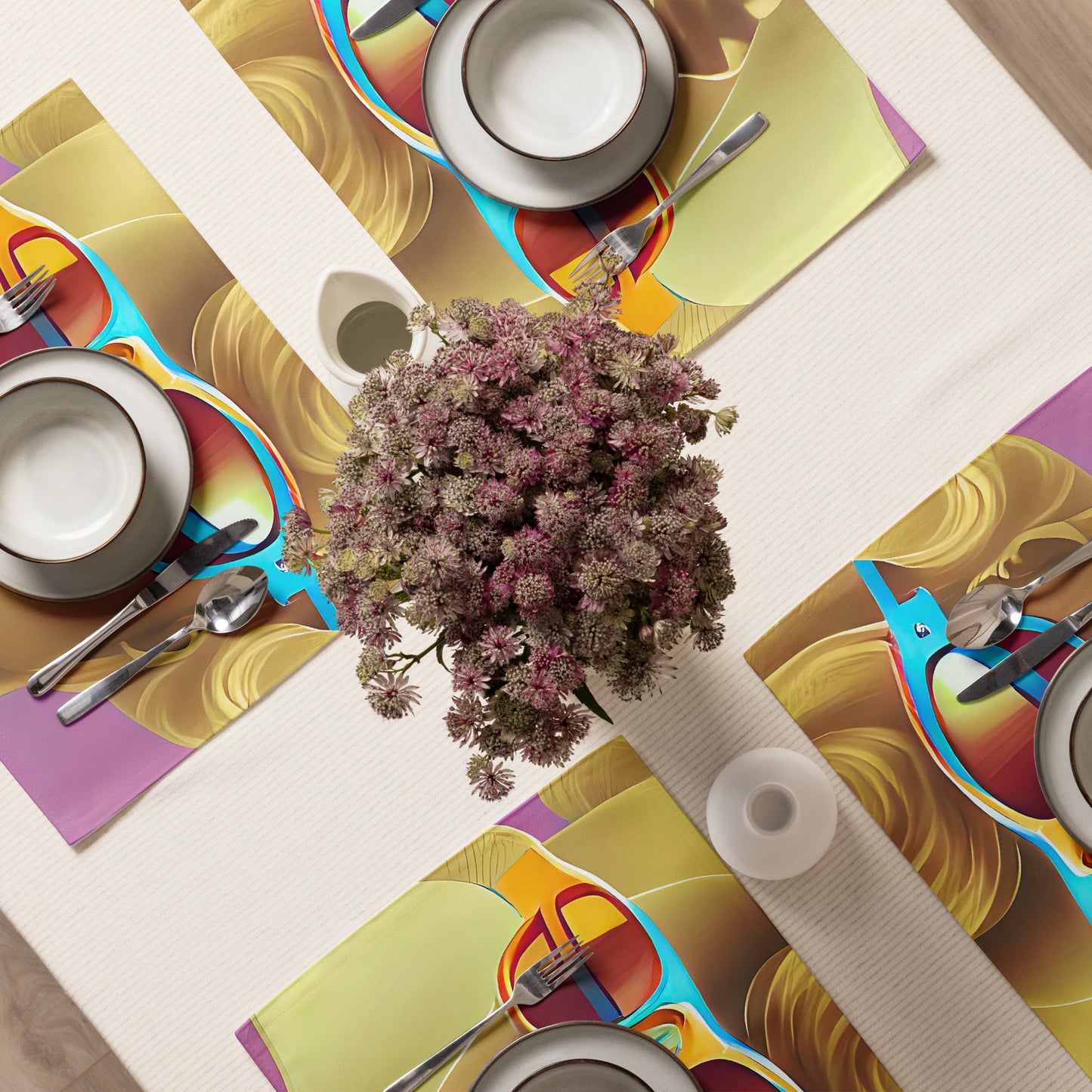 Retro Cool Pink - Placemat Set - iSAW Company