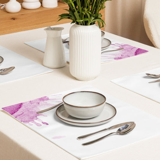 Watercolour Pink Splash - Placemat Set - iSAW Company