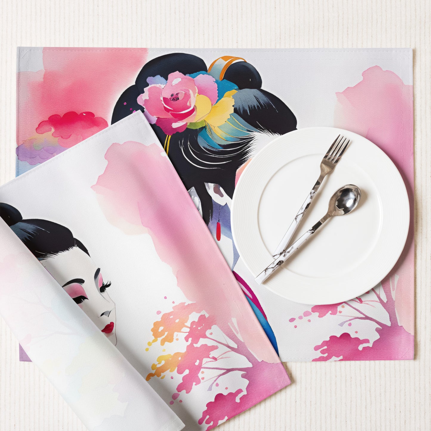 Geisha Girl - Placemat Set - iSAW Company