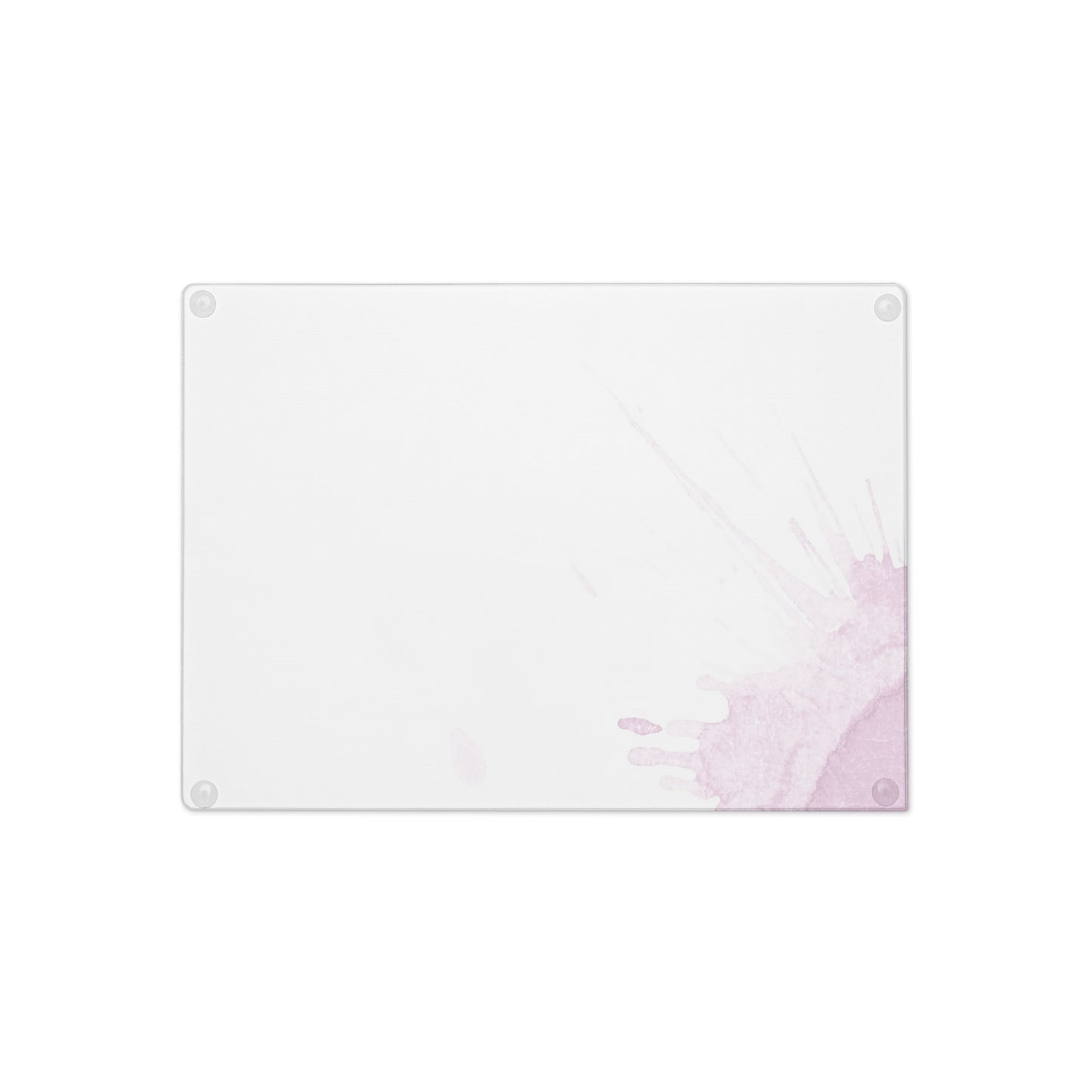 Watercolour Pink Splash - Glass Cutting Board - iSAW Company