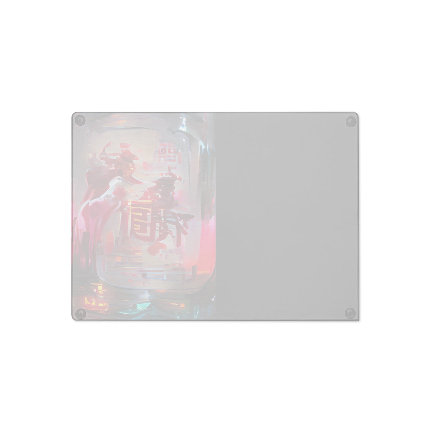 Half Black Half Báijiǔ - Glass Cutting Board - iSAW Company