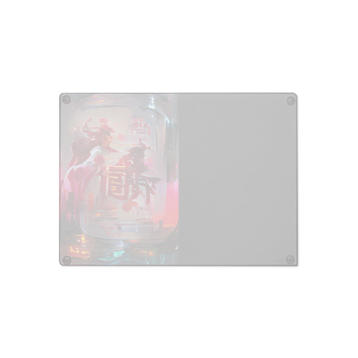 Half Black Half Báijiǔ - Glass Cutting Board - iSAW Company