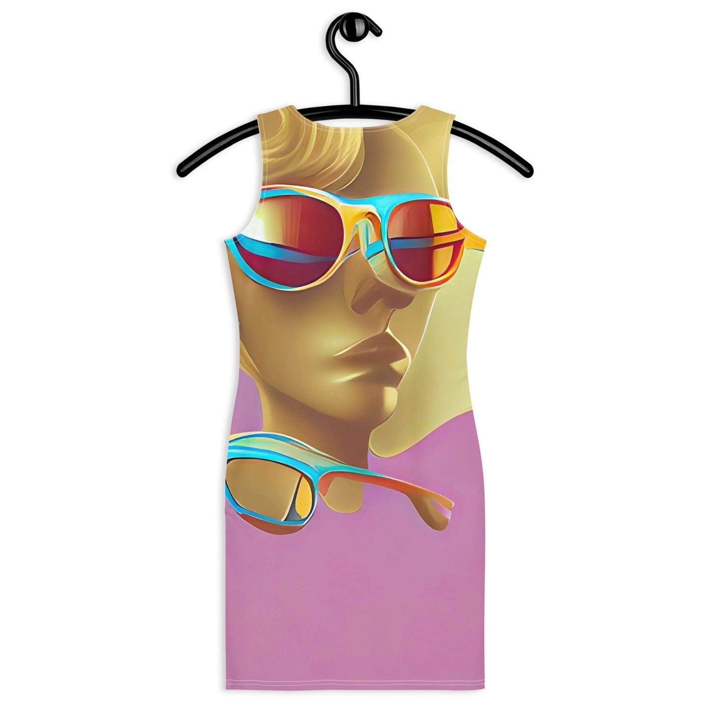 Retro Cool Pink - Womens Bodycon Dress - iSAW Company