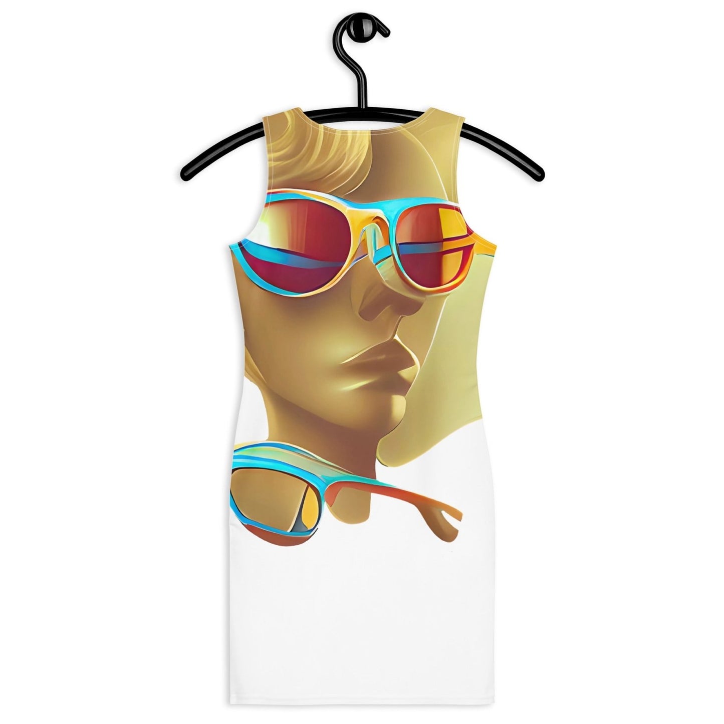 Retro Cool White - Womens Bodycon Dress - iSAW Company
