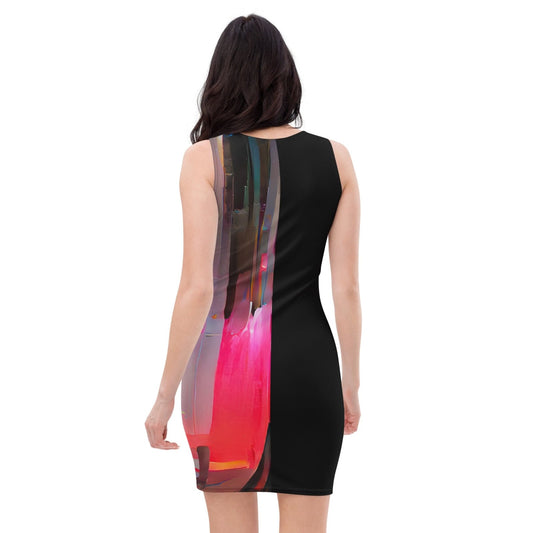 Half Black Half Báijiǔ - Womens Bodycon Dress - iSAW Company