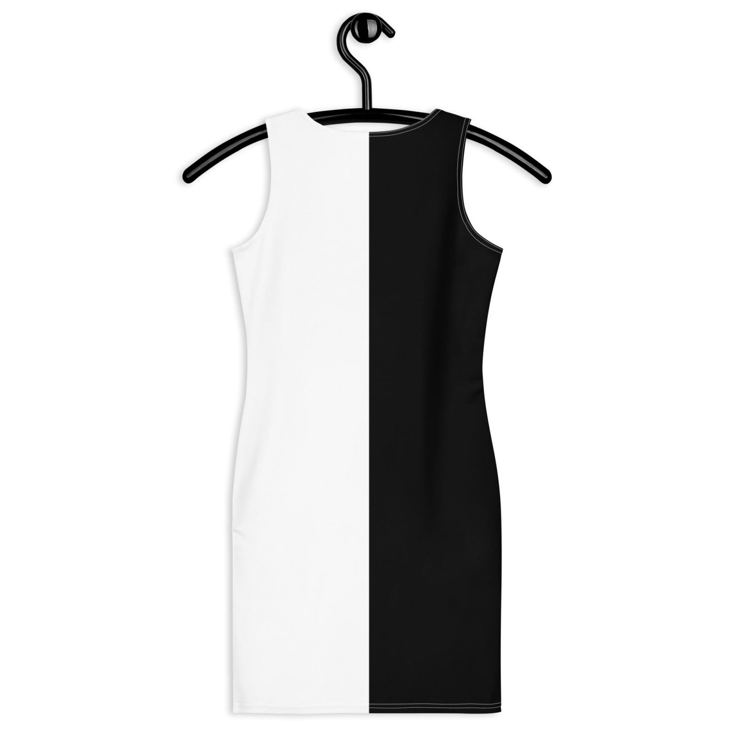 Half Black Half White - Womens Bodycon Dress - iSAW Company