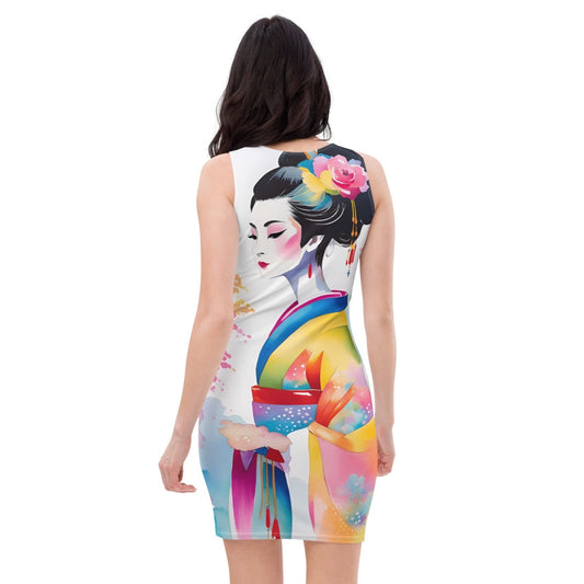Geisha Girl - Womens Bodycon Dress - iSAW Company