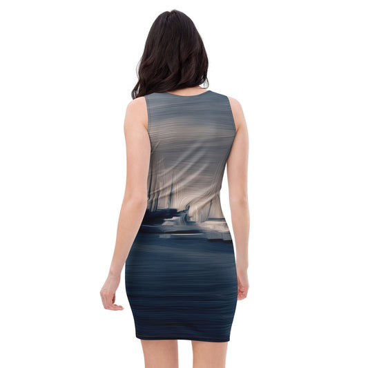 The Sleeping Yachts (at Sunrise) - Womens Bodycon Dress - iSAW Company