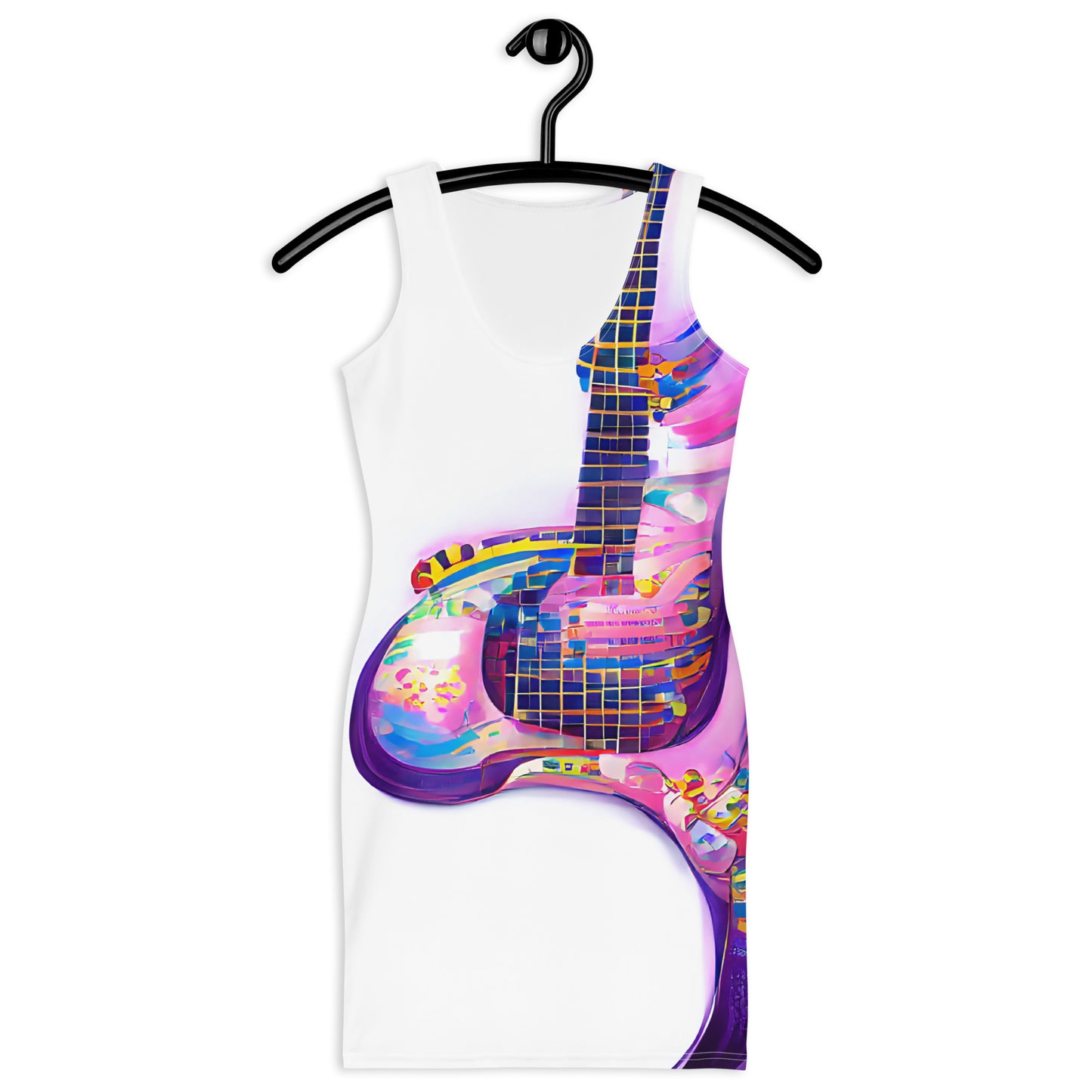 Hippie Guitar - Womens Bodycon Dress - iSAW Company