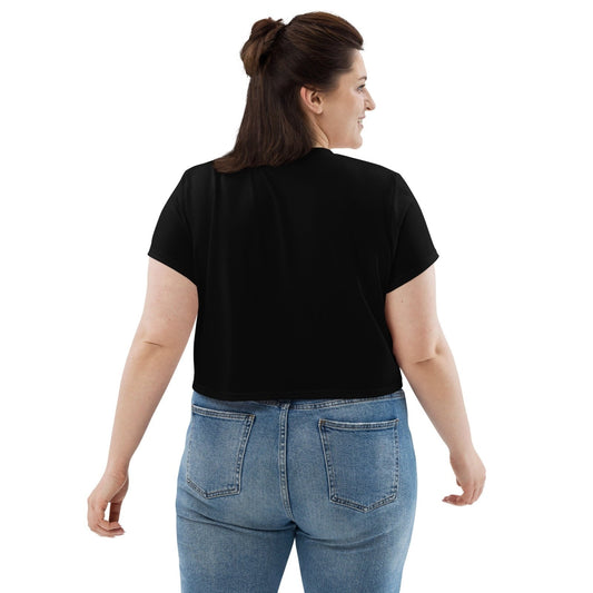 iSAW Womens Black Crop Tee - iSAW Company