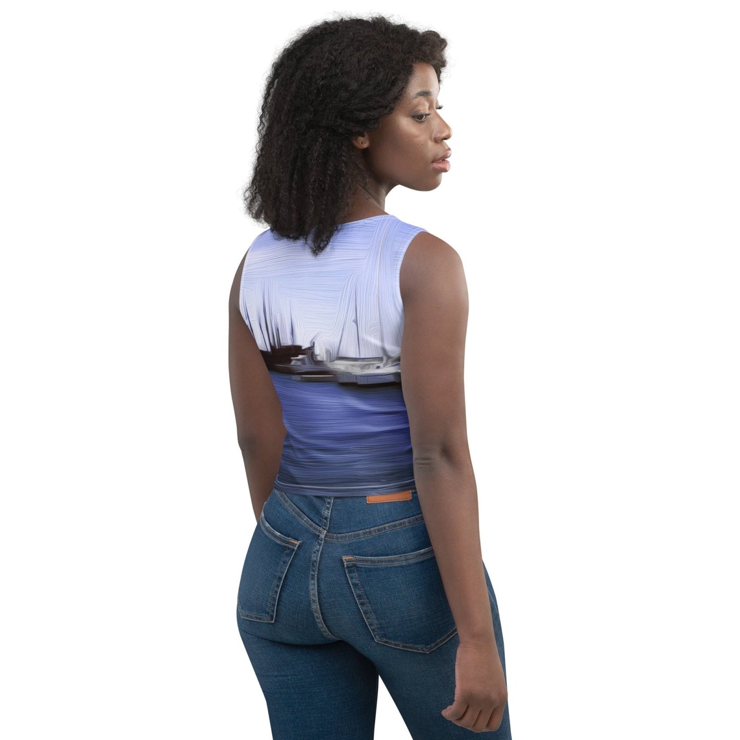 The Sleeping Yachts (at Afternoon) - Womens Crop Top - iSAW Company