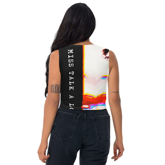 Miss Talk A Lot - Womens Crop Top - iSAW Company