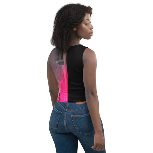 Half Black Half Báijiǔ - Womens Crop Top - iSAW Company