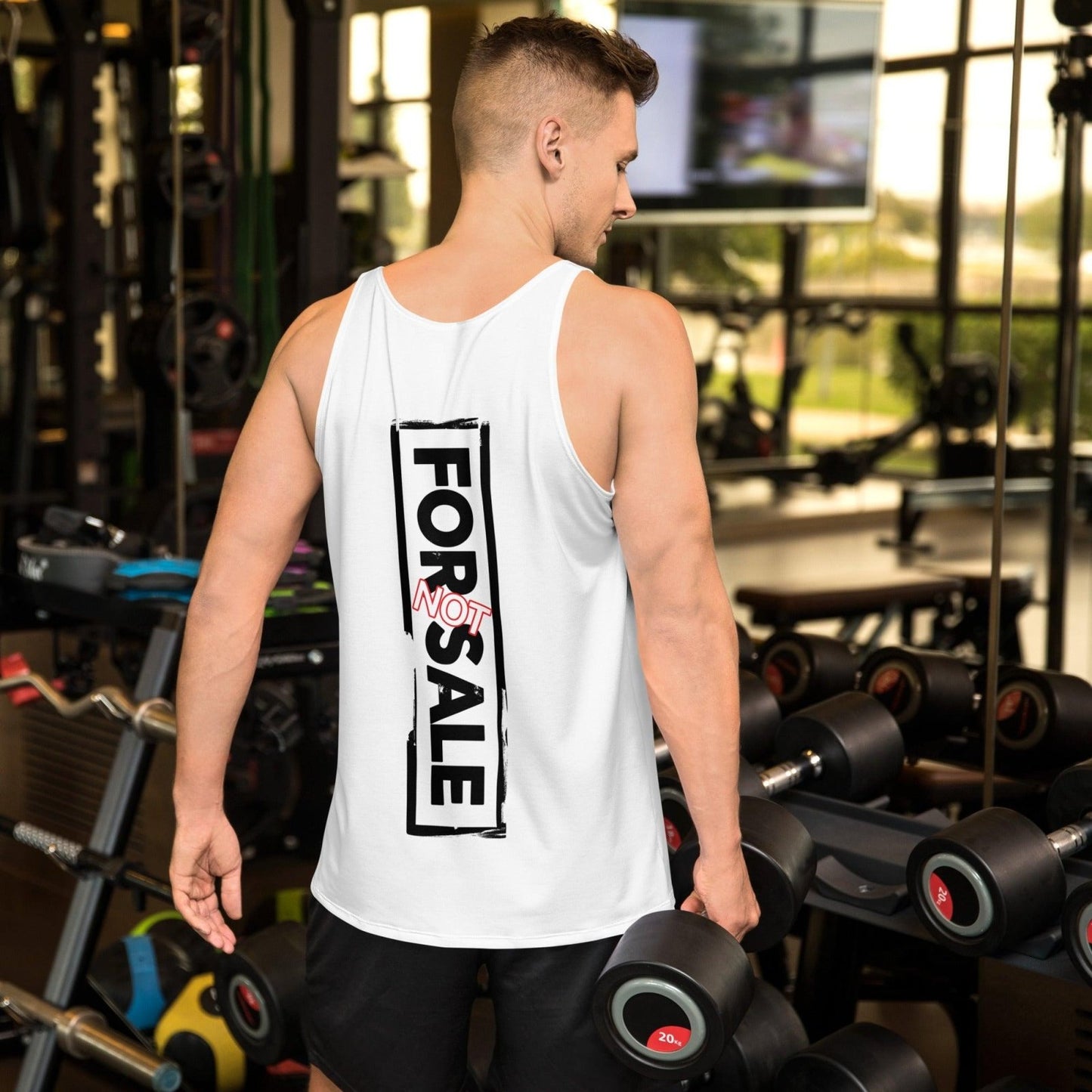 Not For Sale Black Stamp - Mens Tank Top - iSAW Company