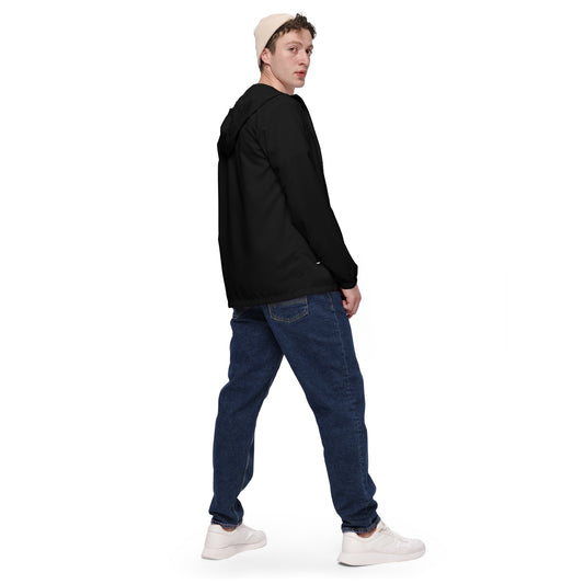 iSAW Mens Black Windbreaker - iSAW Company
