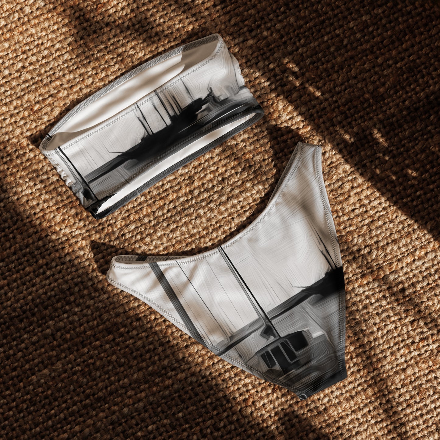The Sleeping Yachts (at Night) - Womens Bandeau Bikini - iSAW Company