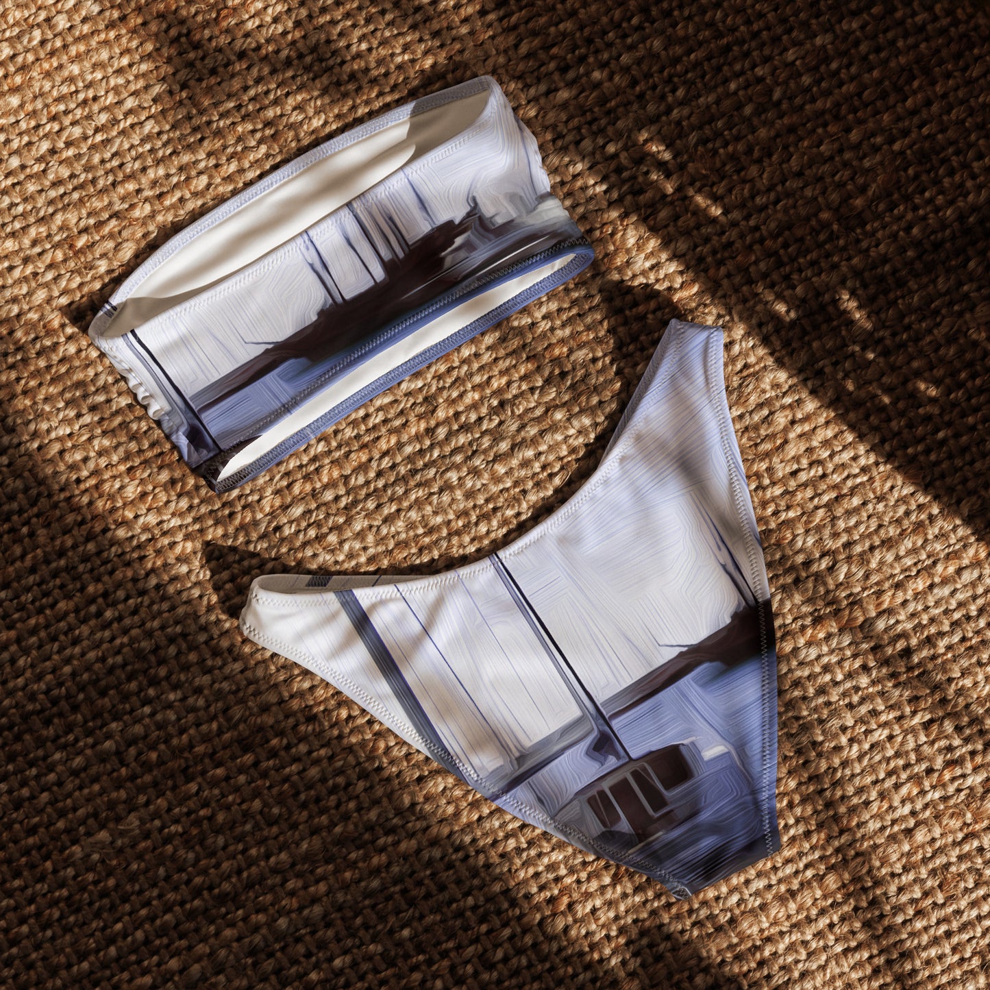 The Sleeping Yachts (at Afternoon) - Womens Bandeau Bikini - iSAW Company
