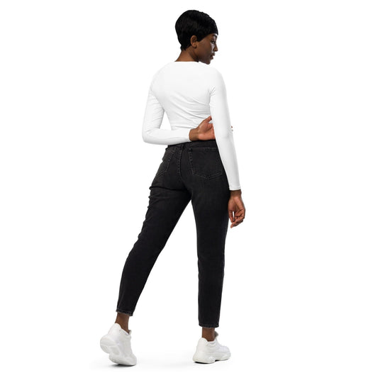 iSAW Womens White Cropped Rash Guard - iSAW Company
