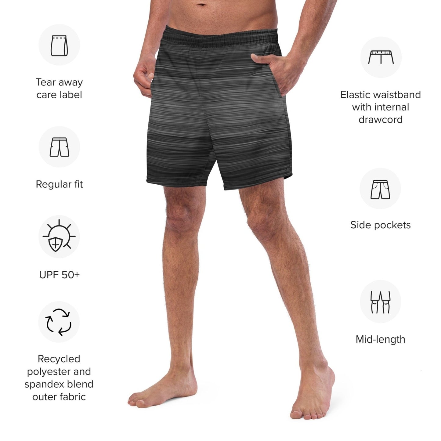 The Sleeping Yachts (at Night) - Mens Swim Trunks - iSAW Company