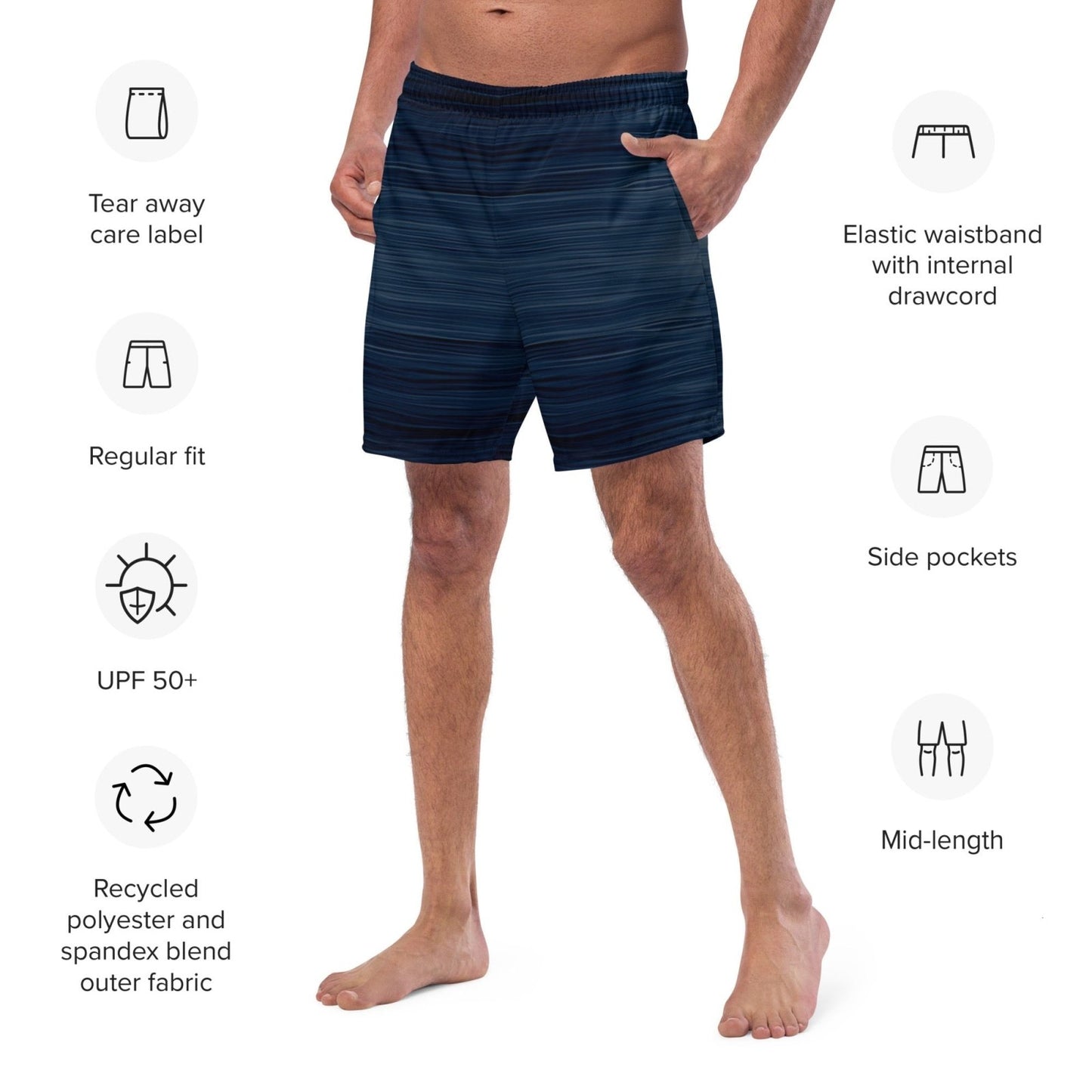 The Sleeping Yachts (at Sunrise) - Mens Swim Trunks - iSAW Company