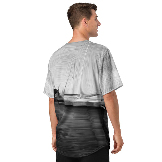 The Sleeping Yachts (at Night) - Unisex Baseball Jersey - iSAW Company