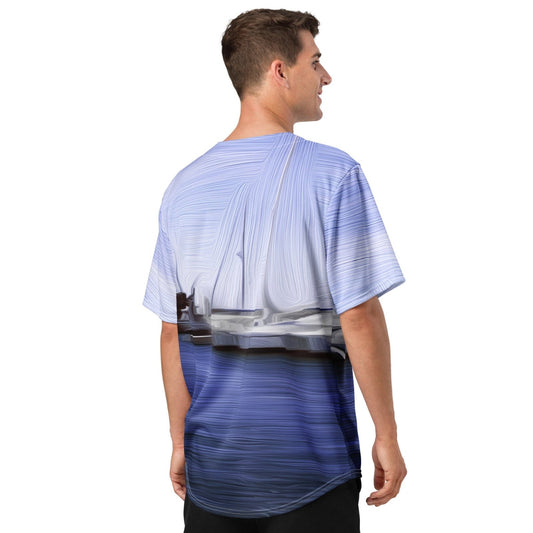 The Sleeping Yachts (at Afternoon) - Unisex Baseball Jersey - iSAW Company