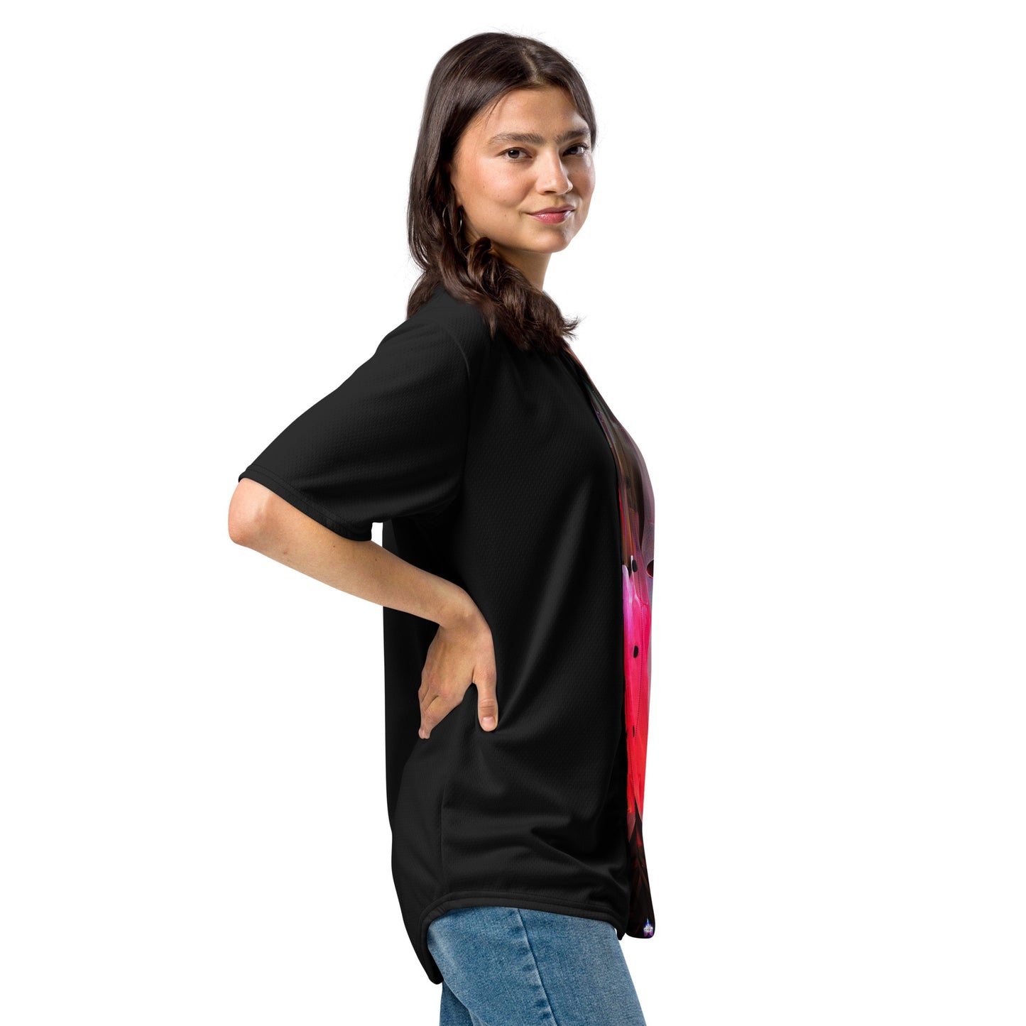 Half Black Half Báijiǔ - Unisex Baseball Jersey - iSAW Company
