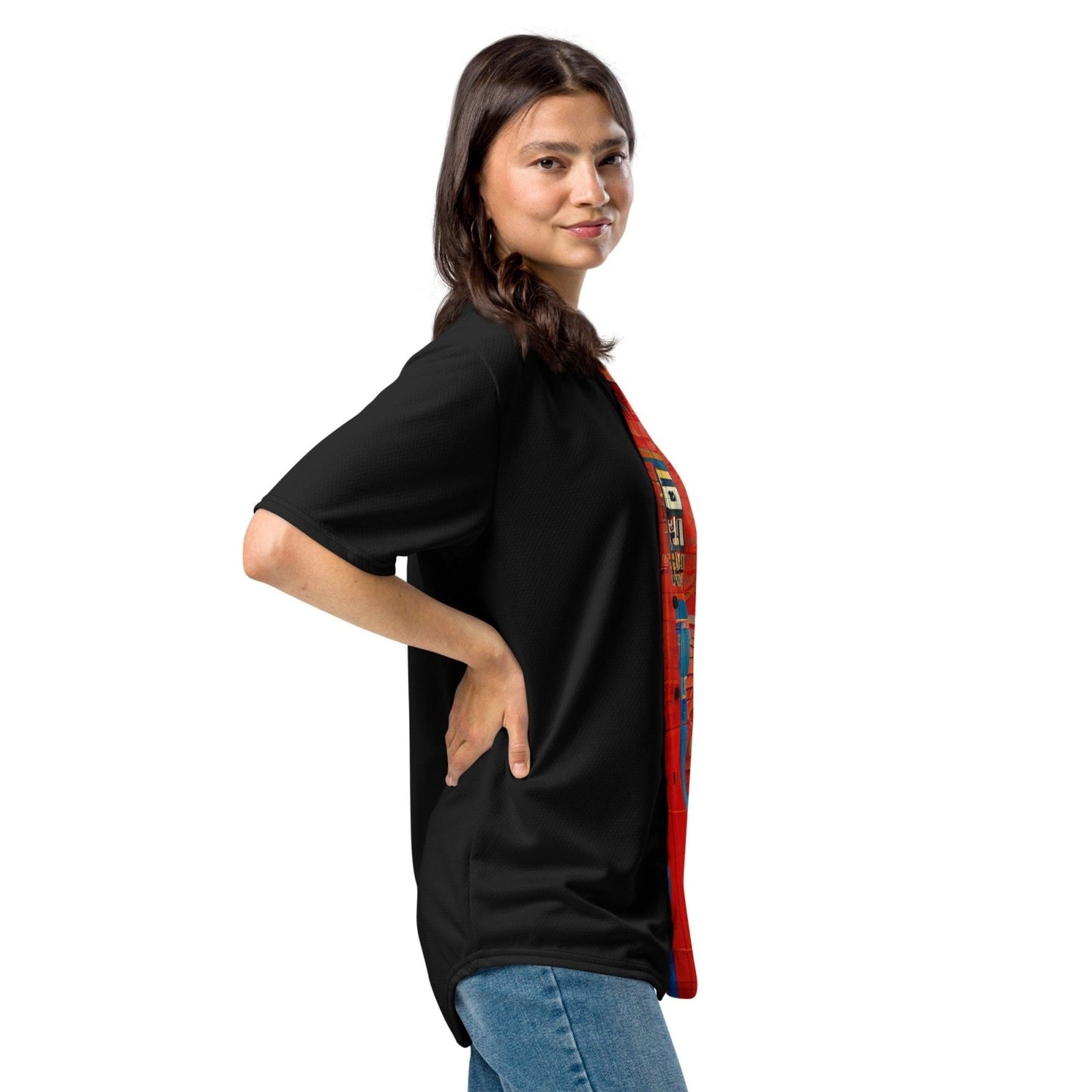 Half Black Half Hónghǎi - Unisex Baseball Jersey - iSAW Company