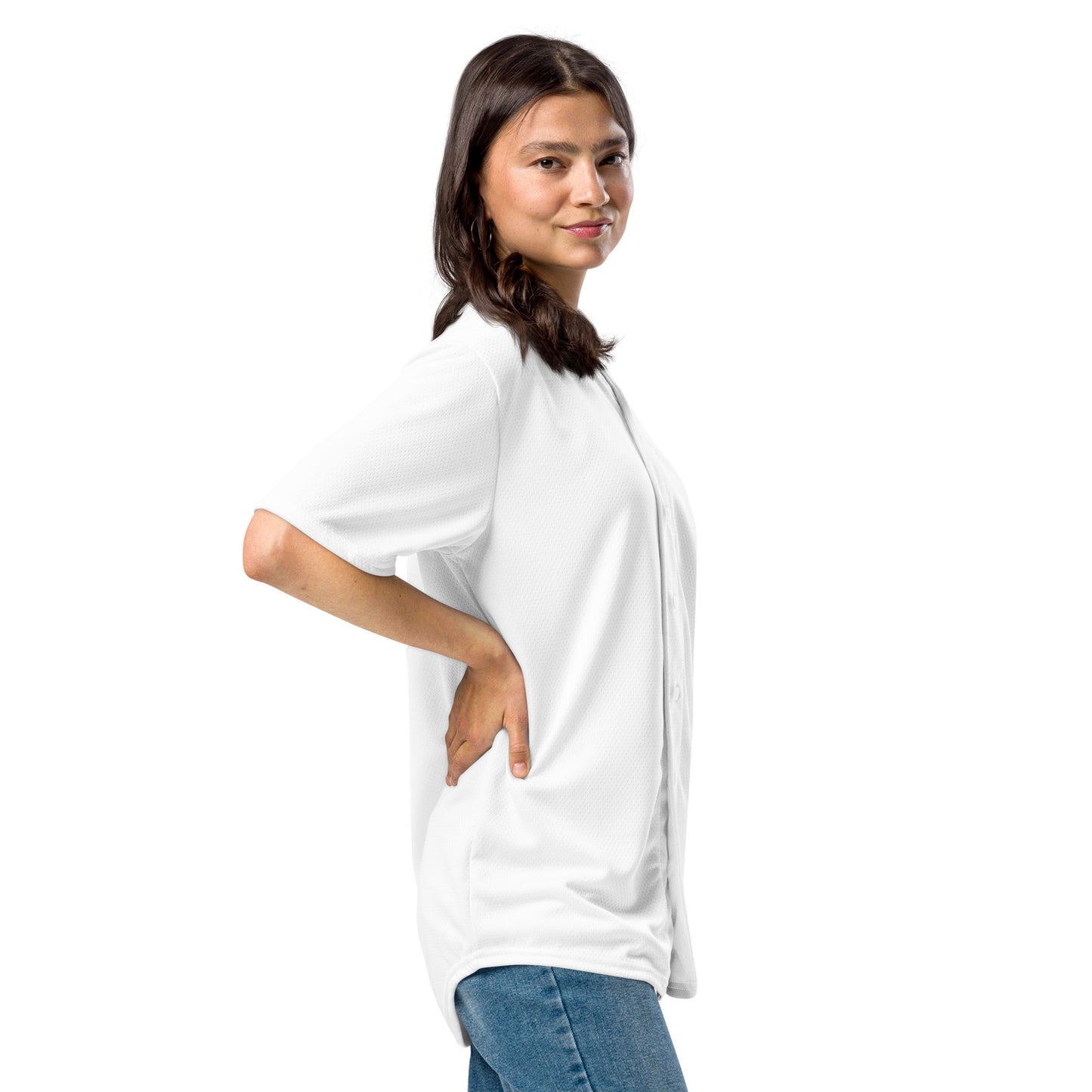 iSAW Unisex White Baseball Jersey - iSAW Company