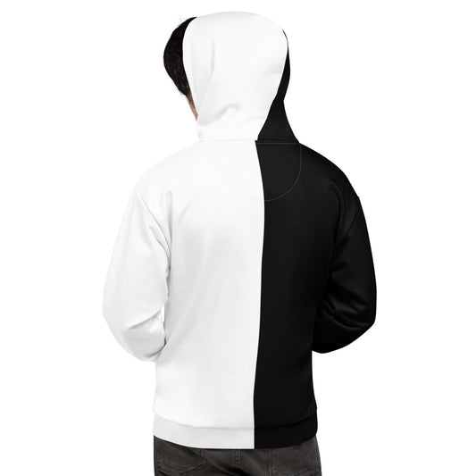 Half Black Half White - Unisex Hoodie - iSAW Company